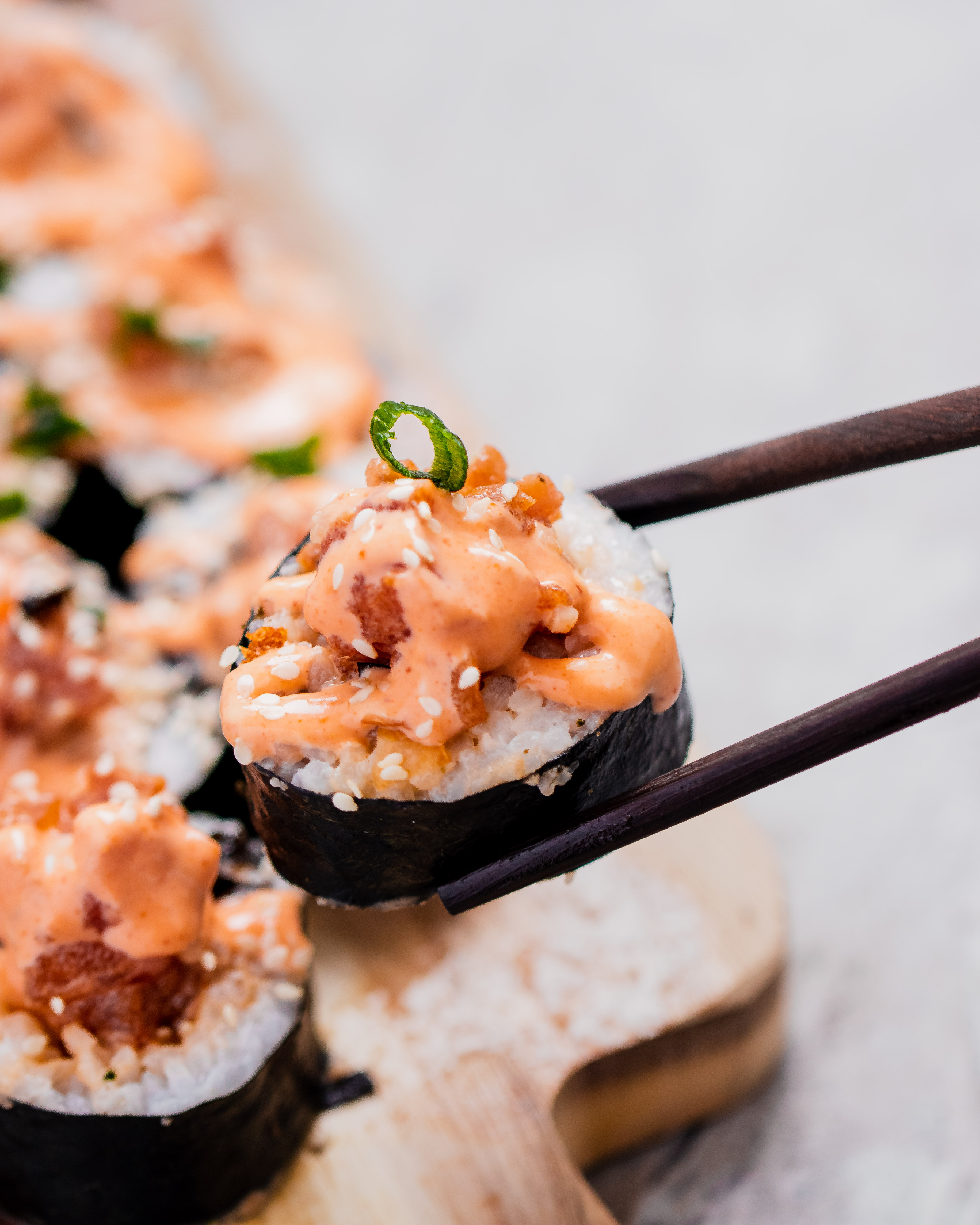 Vegan Spicy "Tuna" Maki Sushi (Fishh-Free) | Two Market Girls