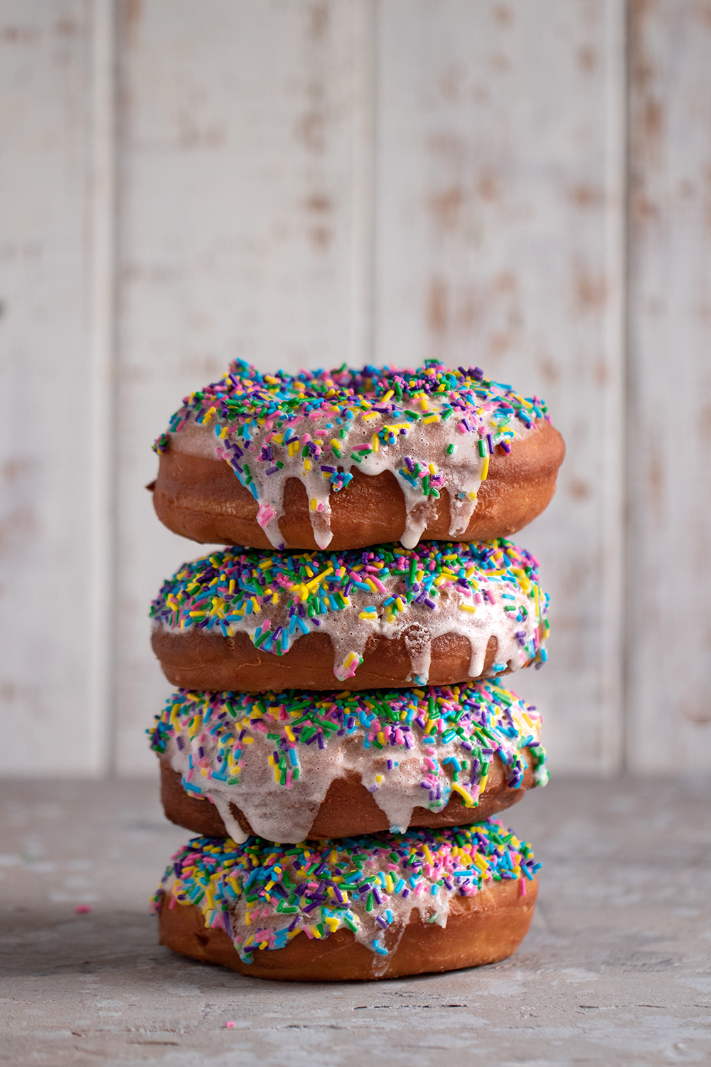 vegan birthday donuts