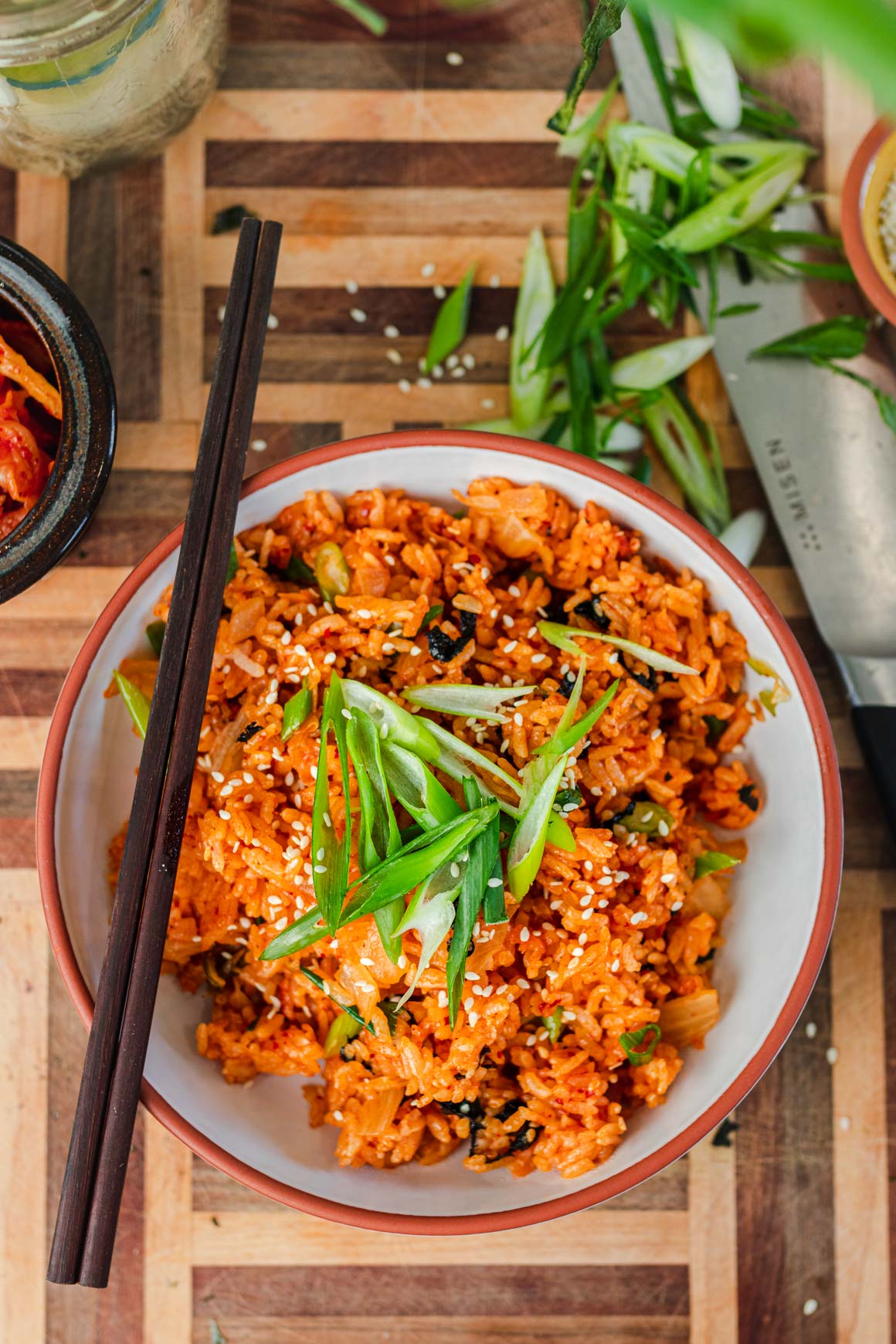 Kimchi Fried Rice with Green Onions Recipe
