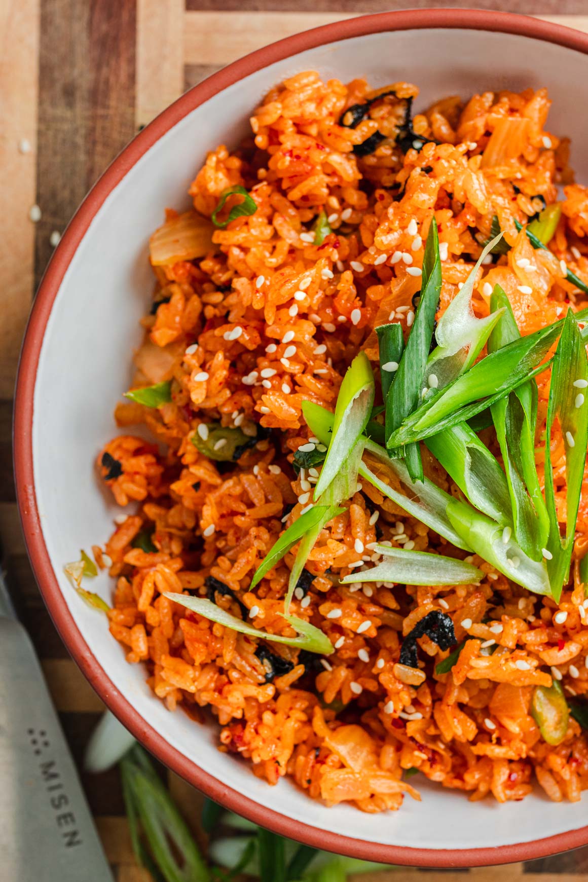 Kimchi Fried Rice with Green Onions Recipe