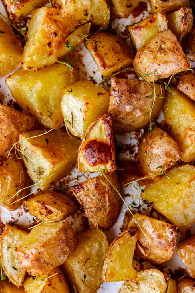 Crispy Roasted Potatoes (Vegan) | Two Market Girls