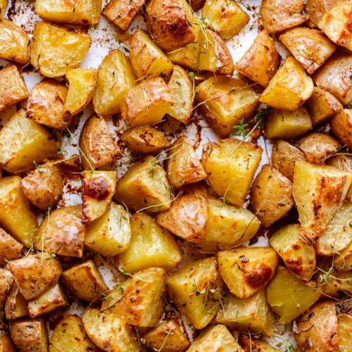 Crispy Roasted Potatoes (Vegan) | Two Market Girls