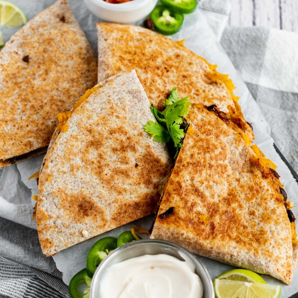 Vegan Black Bean Quesadilla (20 Minute) Two Market Girls