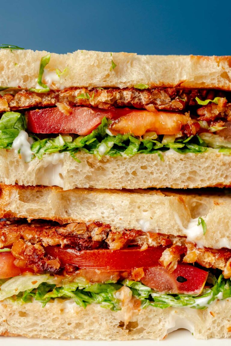 Tempeh BLT Sandwich (Vegan "Bacon") Two Market Girls