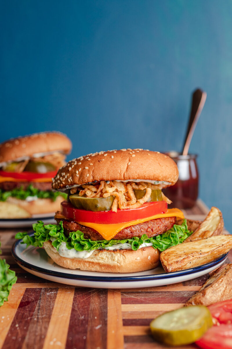 BBQ Ranch Burger with Beyond Meat Two Market Girls