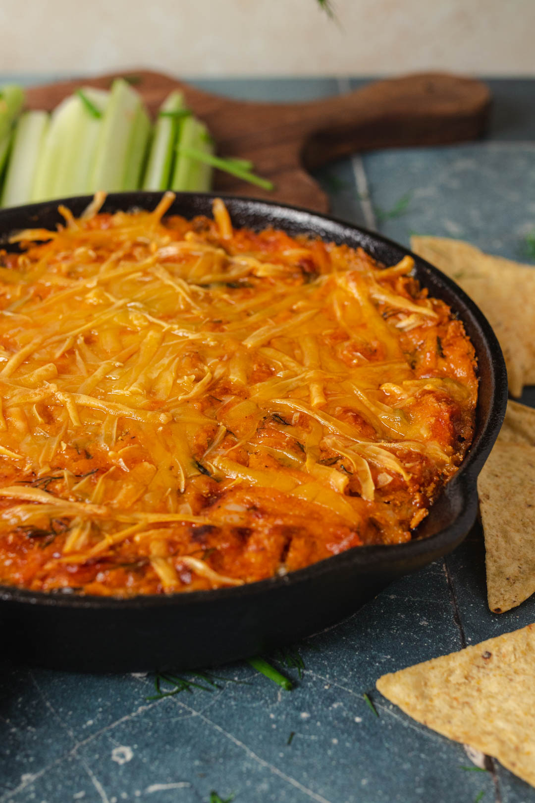 Easy Vegan Buffalo Chicken Dip Two Market Girls