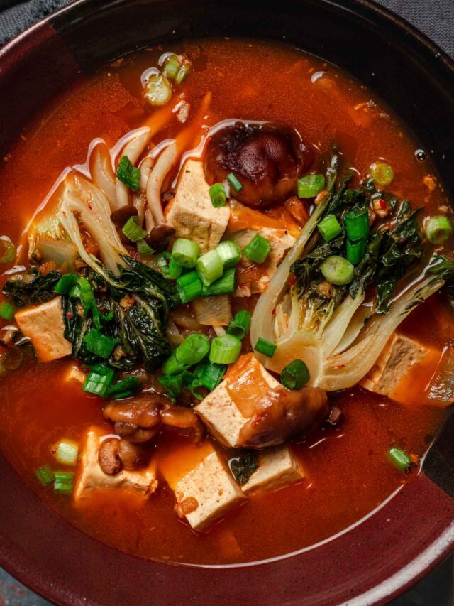 Vegan Kimchi Soup Recipe