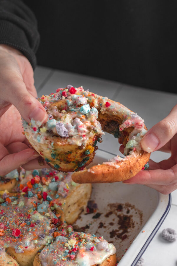 Vegan Cereal Milk Cinnamon Rolls Two Market Girls