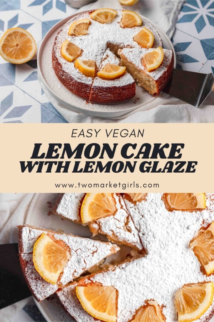 Tart and sweet - this easy Vegan Lemon Cake is melt-in-your-mouth delicious. Super moist, easy to make, and packed with lemon-y flavour - each bite is sure to brighten your day.  