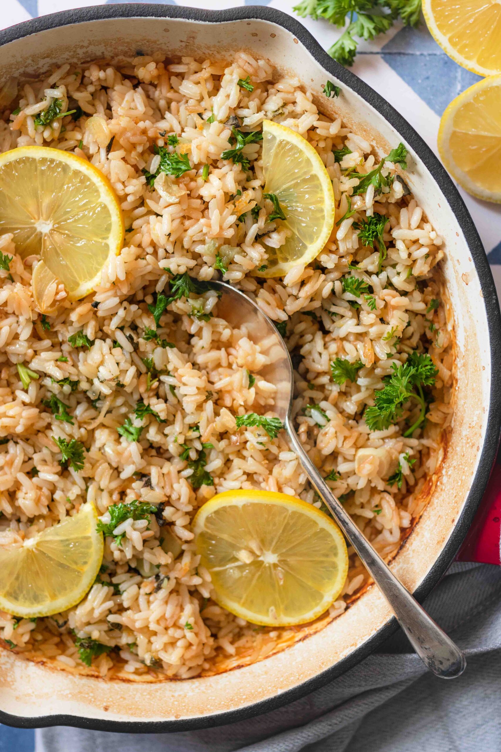 OnePot Vegan Lemon Garlic Rice Two Market Girls